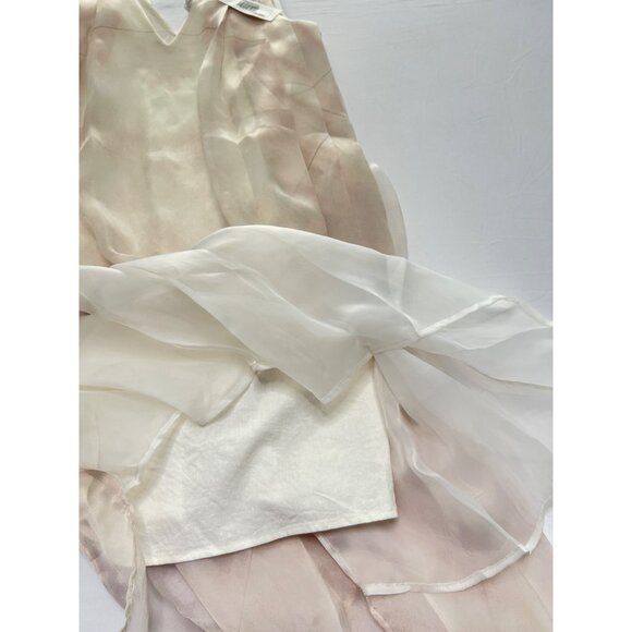 MAKING THE CUT Layered Sleeveless V-Neck Dress With Flowing Hemline Size M - Picture 10 of 10